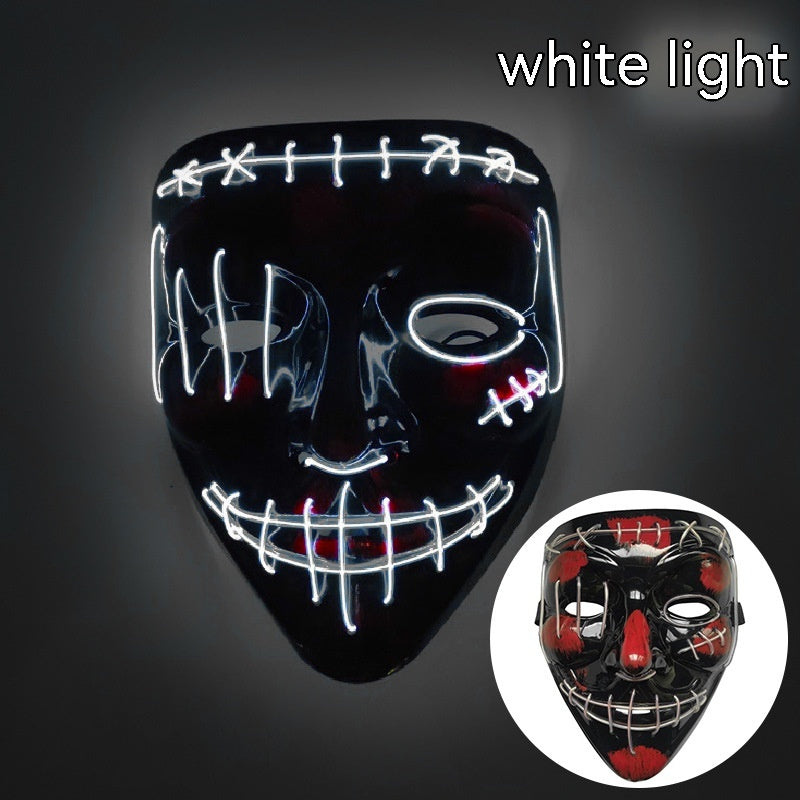 Masque lumineux d'Halloween en forme de V LED