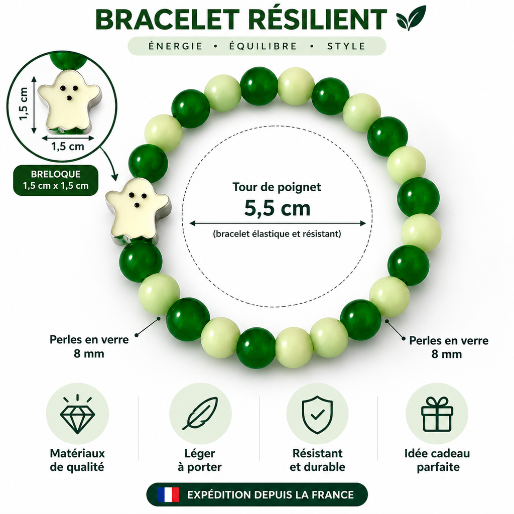 Bracelet lumineux LED Halloween Jour des Morts